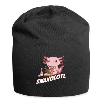 Snaxolotl Axolotl Geschenk - Jersey-Beanie - Schwarz - Vorne