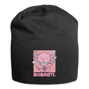 Bobalotl Boba Tea Axolotl - Jersey-Beanie - Schwarz - Vorne