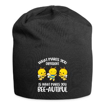 Different Down Syndrome Awareness Geschenk - Jersey-Beanie - Schwarz - Vorne