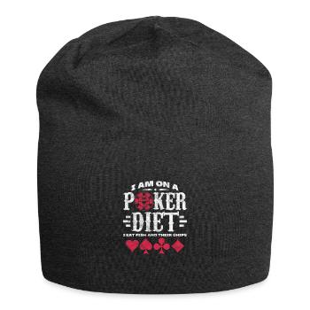 Poker - Jersey Beanie - charcoal grey - Front
