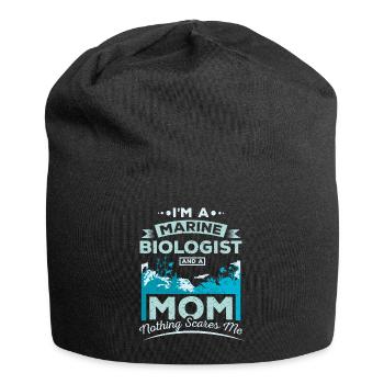 Marine biologist mother - Jersey Beanie - black - Front