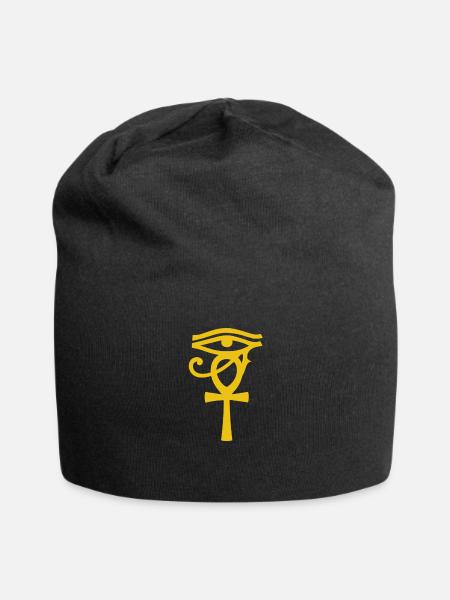 Egyptian Eye Of Horus Ankh Crux Egypte - Ancien - Bonnet en jersey - noir