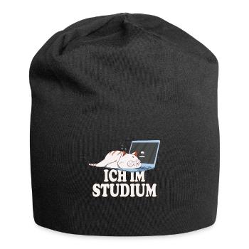 Ich im Studium schlafende katze - Jersey-Beanie - Schwarz - Vorne