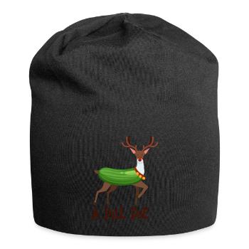 une biche d’aneth Design pour un fan de blagues - Bonnet en jersey - noir - Devant