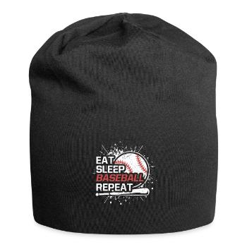 Eat Sleep Baseball Repeat Baseball Pitcher - Jersey-Beanie - Schwarz - Vorne