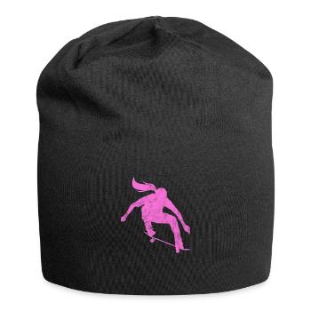 Skateboard Skater Fille Skate Skate Cadeau - Bonnet en jersey - noir - Devant