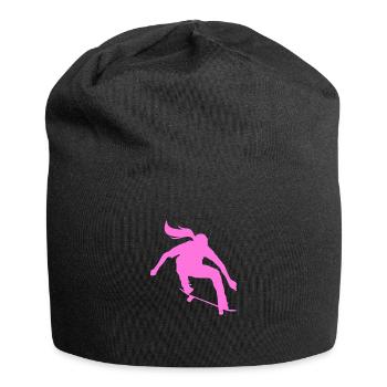 Skate Skater Fille - Bonnet en jersey - noir - Devant