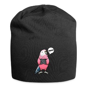 Bourkesittich Rosenbauchsittich Sittich - Jersey-Beanie - Schwarz - Vorne