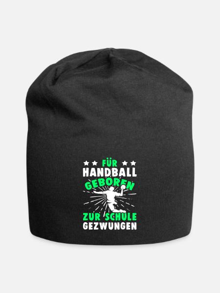 Handball Geboren Zur Schule Gezwungen Handballer - Jersey-Beanie - Schwarz