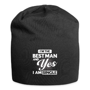 Best man wedding marriage - Jersey Beanie - black - Front