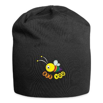 Rainbow Bee Love Gay Pride LGBT Pride Month - Jersey-Beanie - Schwarz - Vorne