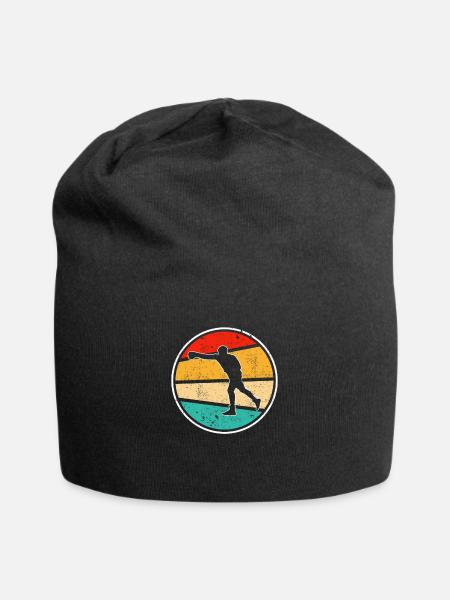 Boxen Retro Logo - Jersey-Beanie - Schwarz