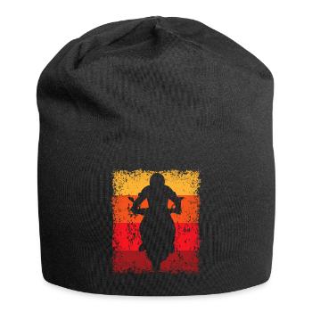 Motorradfahrer - Jersey-Beanie - Schwarz - Vorne