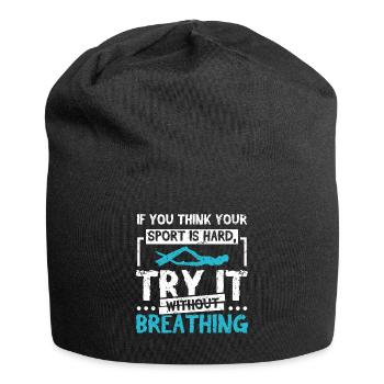 Sport without breathing Freitauchen - Jersey-Beanie - Schwarz - Vorne