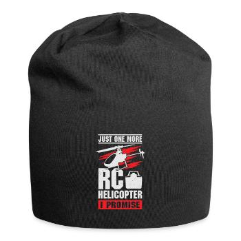 RC Helikopter Hubschrauber Modellbau Geschenk - Jersey-Beanie - Schwarz - Vorne