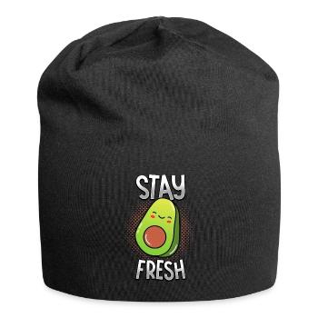 Avocado - Stay Fresh - Dancing Vegetables - Jersey Beanie - black - Front