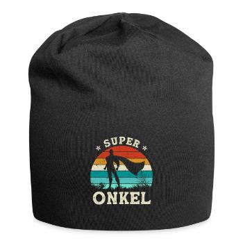 Super Uncle Gift Superhero Father's Day - Jersey Beanie - black - Front