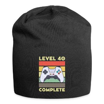 Level 40 Complete 40 years 40th birthday - Jersey Beanie - black - Front