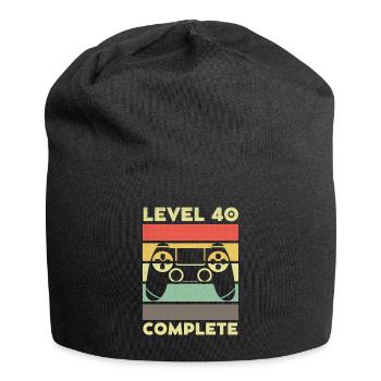 Level 40 Complete 40 years 40th birthday - Jersey Beanie - black - Front