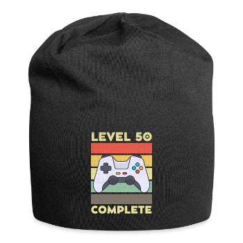 Level 50 Complete 50 years 50th birthday - Jersey Beanie - black - Front