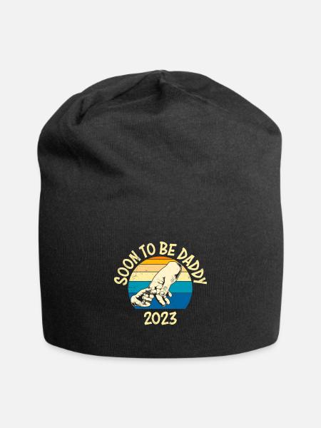 Bientôt papa 2023 papa - Bonnet en jersey - noir