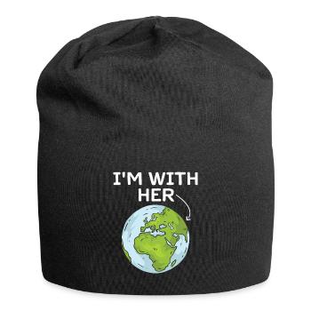 I'm With Her Earth Environment Awareness Earth Day - Bonnet en jersey - noir - Devant