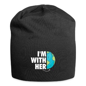 I'm With Her Earth Environment Awareness Earth Day - Bonnet en jersey - noir - Devant