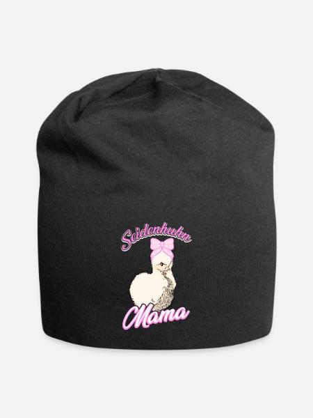 Seidenhühner japanisches Seidenhuhn Hühnerhalter - Jersey-Beanie - Schwarz
