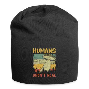 Humans Aren't Real Aliens Exist - Jersey-Beanie - Schwarz - Vorne
