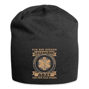 Arzt Ich bin dieser legendäre Arzt - Jersey-Beanie - Schwarz - Vorne