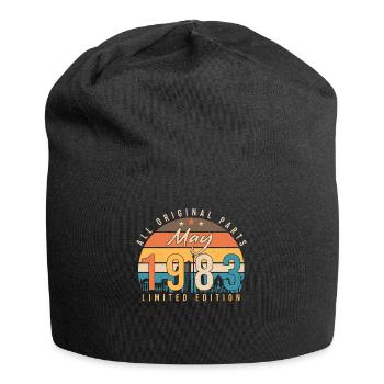 Salutations d’anniversaire 1983 Mai - Bonnet en jersey - noir - Devant