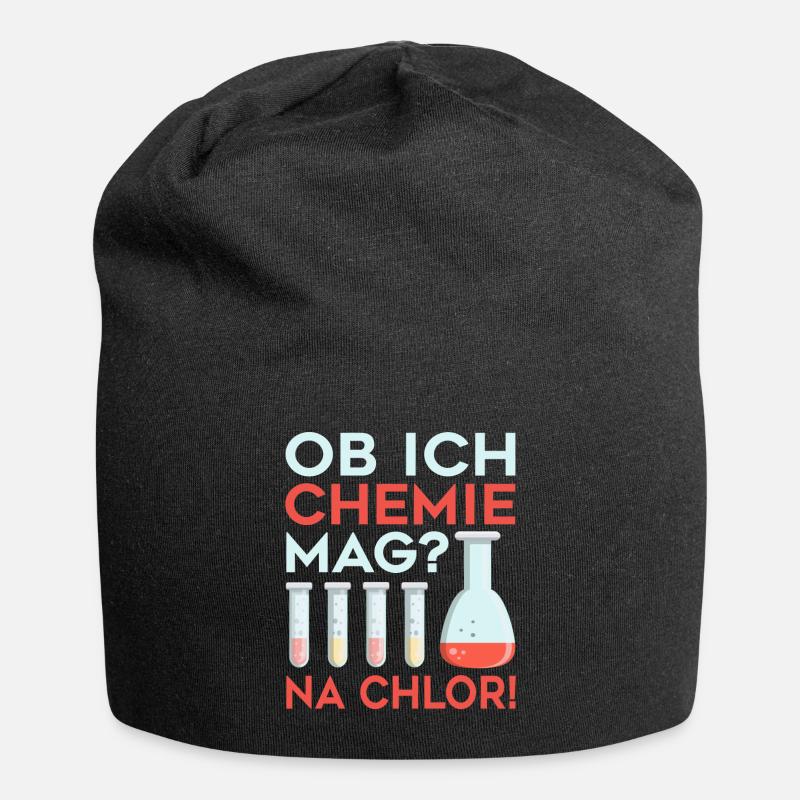 Chemie Kolben Labor Lehrer - Jersey-Beanie - Schwarz