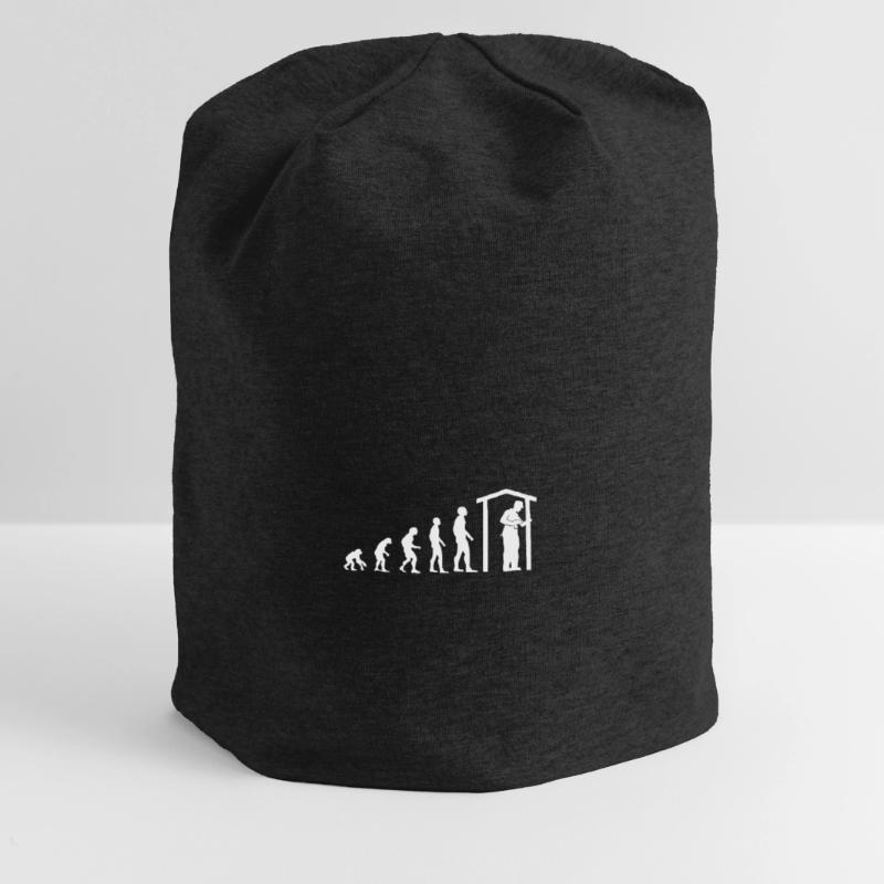 Zimmermann Beruf Evolution Zimmerer Geschenk Jersey-Beanie
