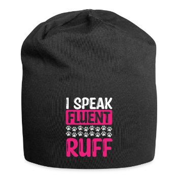 Dog Walker I speak fluent ruff Professional - Jersey-Beanie - Schwarz - Vorne
