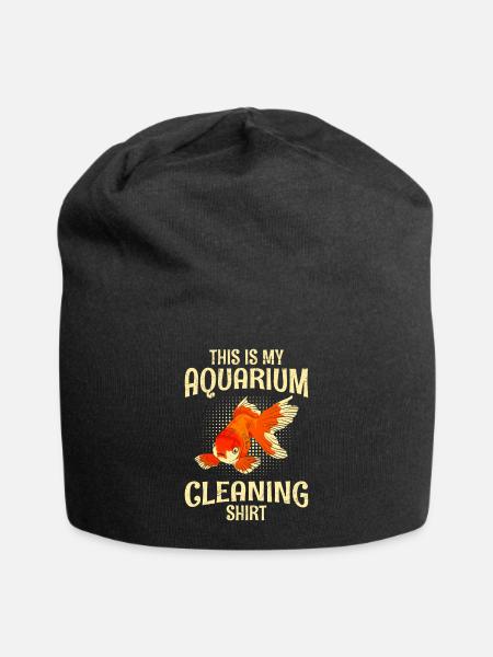 Aquarium Putz - Jersey-Beanie - Schwarz