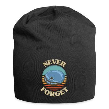 Lecteur de cd rétro Never Forget Nostalgia Vintage - Bonnet en jersey - noir - Devant
