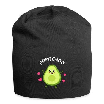 Mamacado Papacado Schwangerschafts Partnerlook - Jersey-Beanie - Schwarz - Vorne