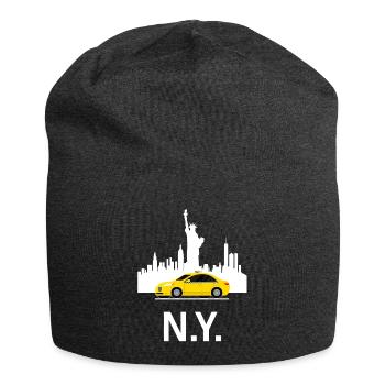 New York - Jersey-Beanie - Anthrazit - Vorne