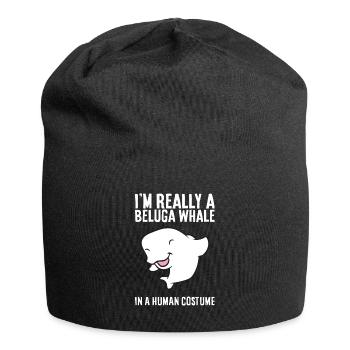 Ich bin wirklich ein Belugawal in einem - Jersey-Beanie - Schwarz - Vorne