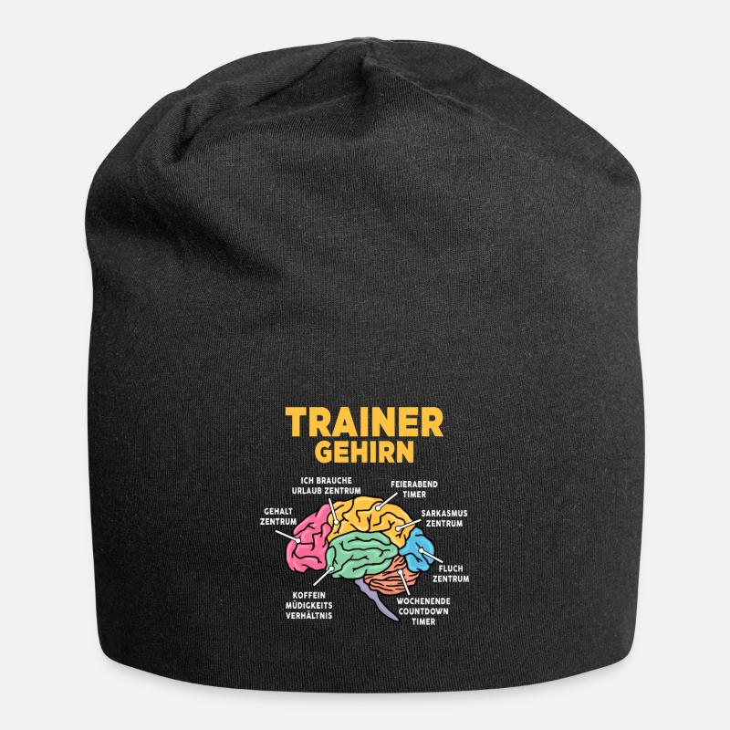 Trainer - Jersey-Beanie - Schwarz