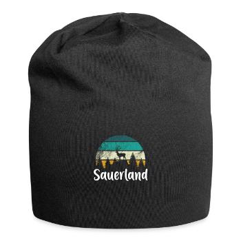 Sauerland - Jersey-Beanie - Schwarz - Vorne