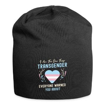 Trans Transgender Transsexual Gift Queer - Jersey Beanie - black - Front