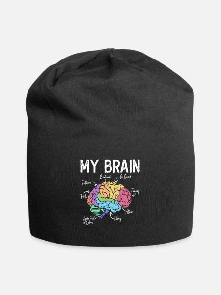 Fechter Anatomie des Gehirns - Fechten Fechter - Jersey-Beanie - Schwarz