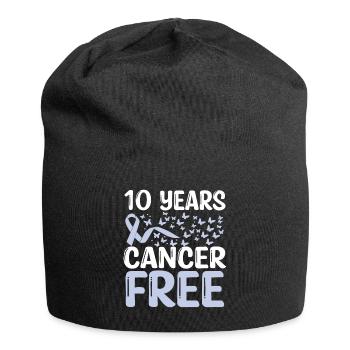 10 Years Stomach Cancer Free Cancer Survivor - Jersey-Beanie - Schwarz - Vorne