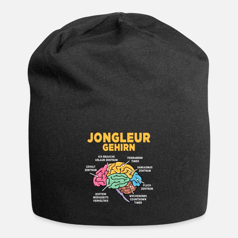 Jongleur - Jersey-Beanie - Schwarz