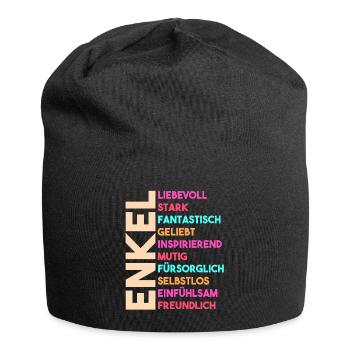 Enkel - Jersey-Beanie - Schwarz - Vorne