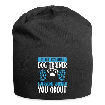 Dog Trainer vous a mis en garde contre Dog School Trainer - Bonnet en jersey - noir - Devant
