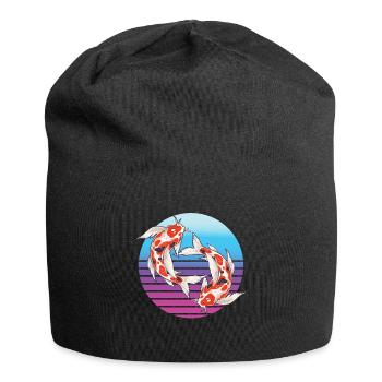 Koi Carp Koi Pond - Jersey Beanie - black - Front