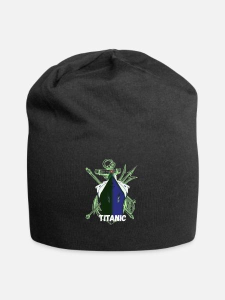 Titanic Remembered, RMS Titanic remembrance day - Jersey Beanie - black