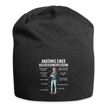 Heilerziehungspfleger Altenpflege Sozialbereich - Jersey-Beanie - Schwarz - Vorne